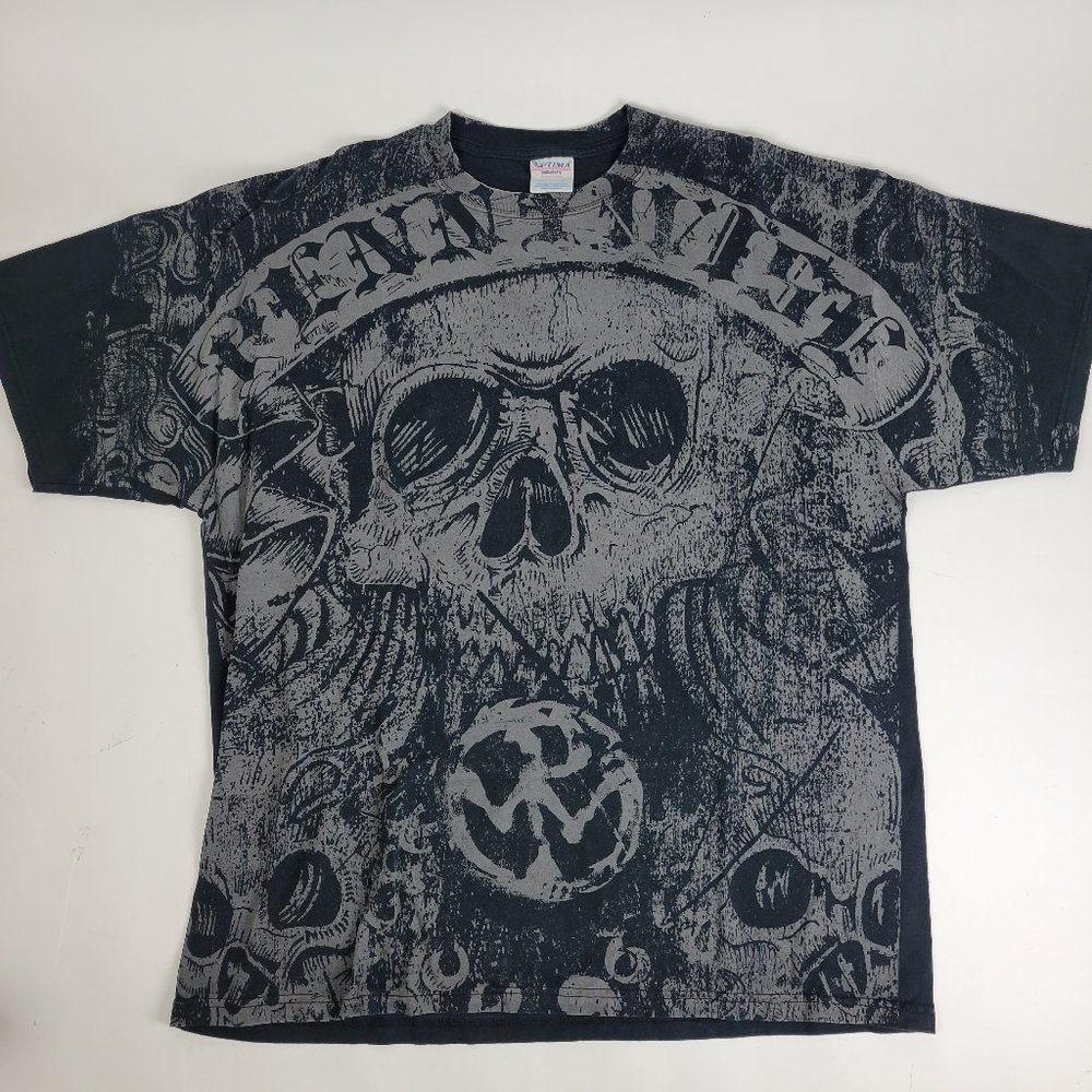 VTG Pennywise Punk Rock Band Tshirt Short Sleeve All Over Graphic XXL Optima Tag